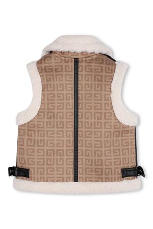 brown polyester gilet GIVENCHY KIDS | H30534263